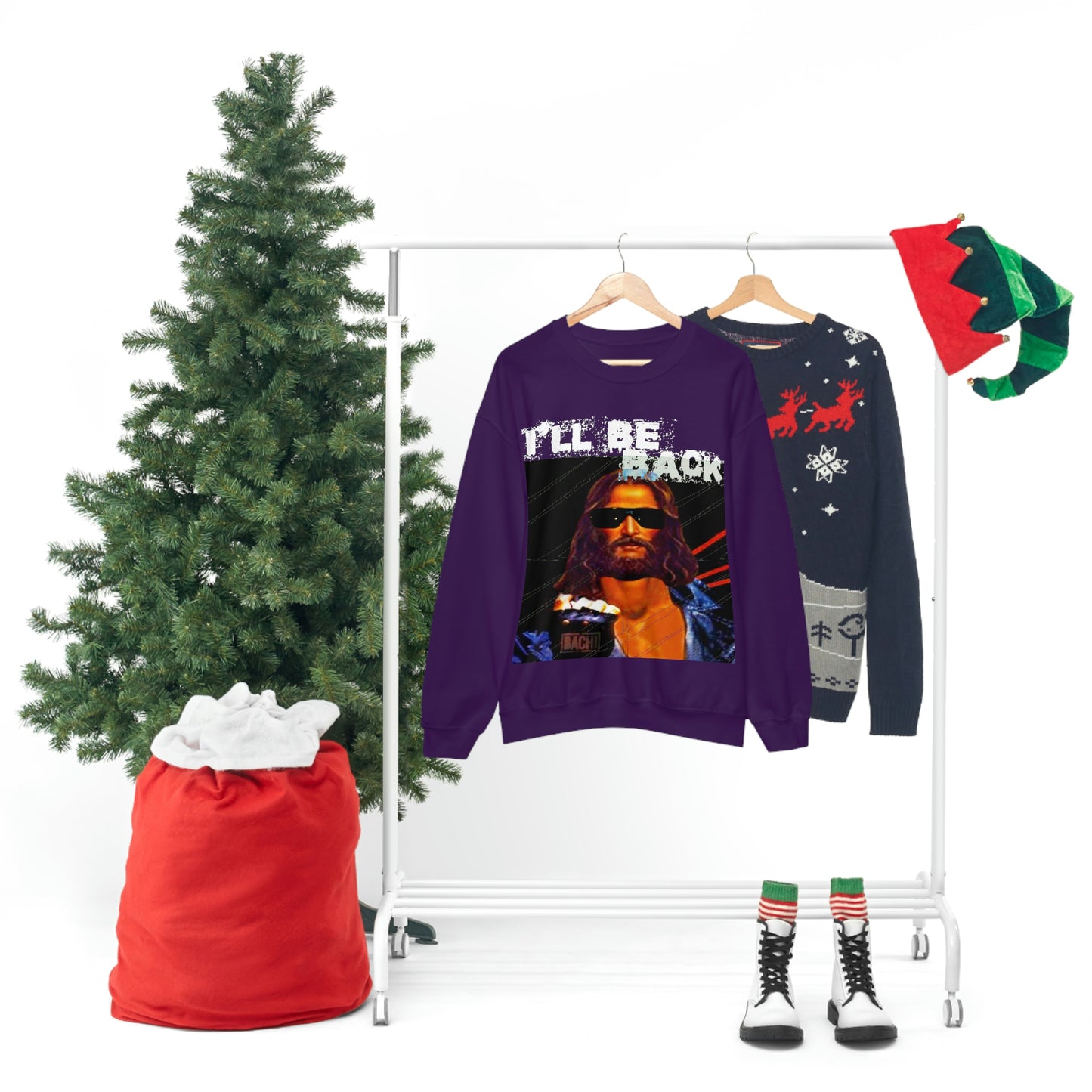 Unisex Sweatshirt Bachi Terminator Jesus
