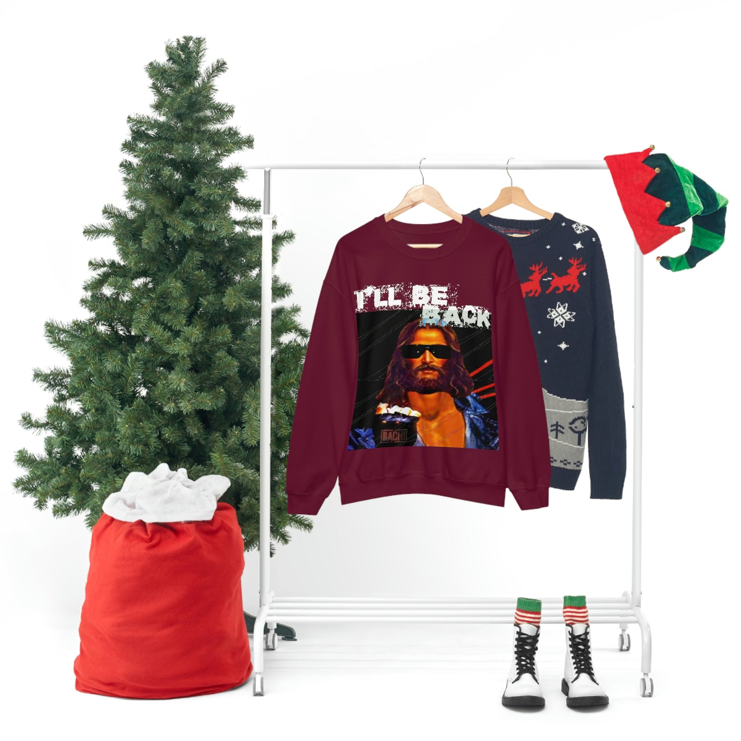 Unisex Sweatshirt Bachi Terminator Jesus