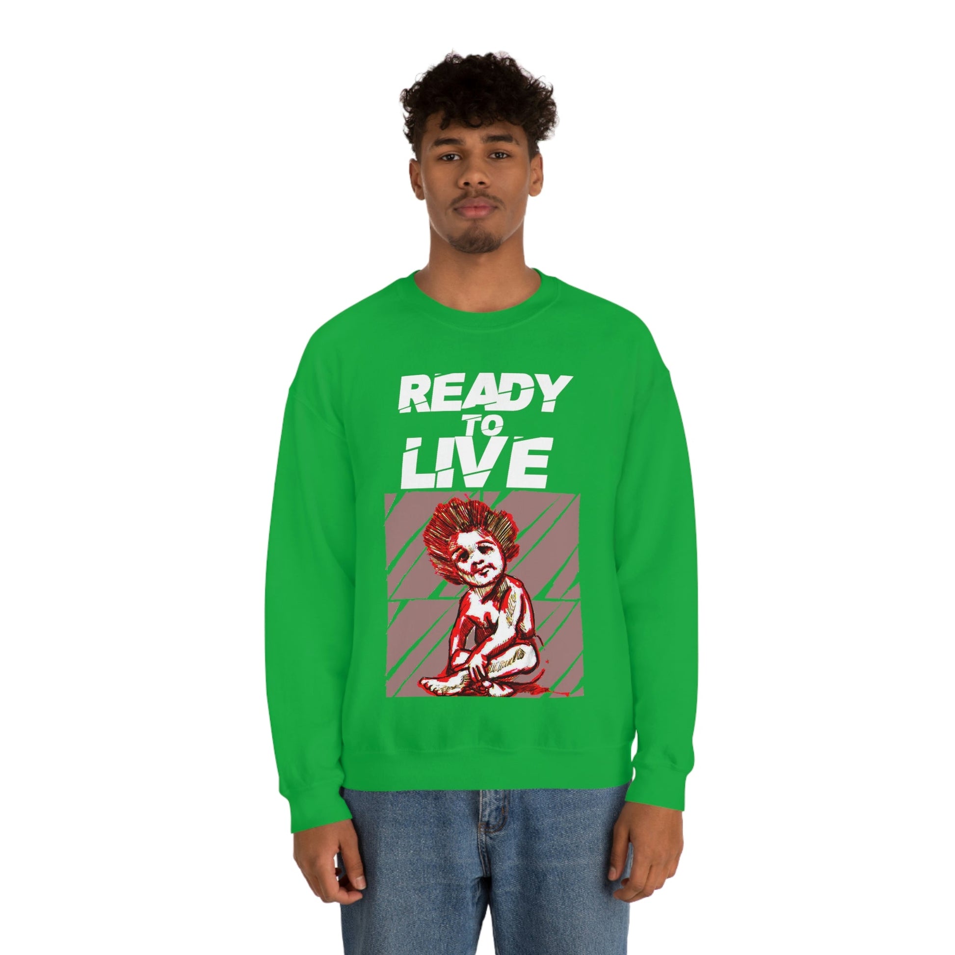 Unisex Sweater Ready to Live Printify