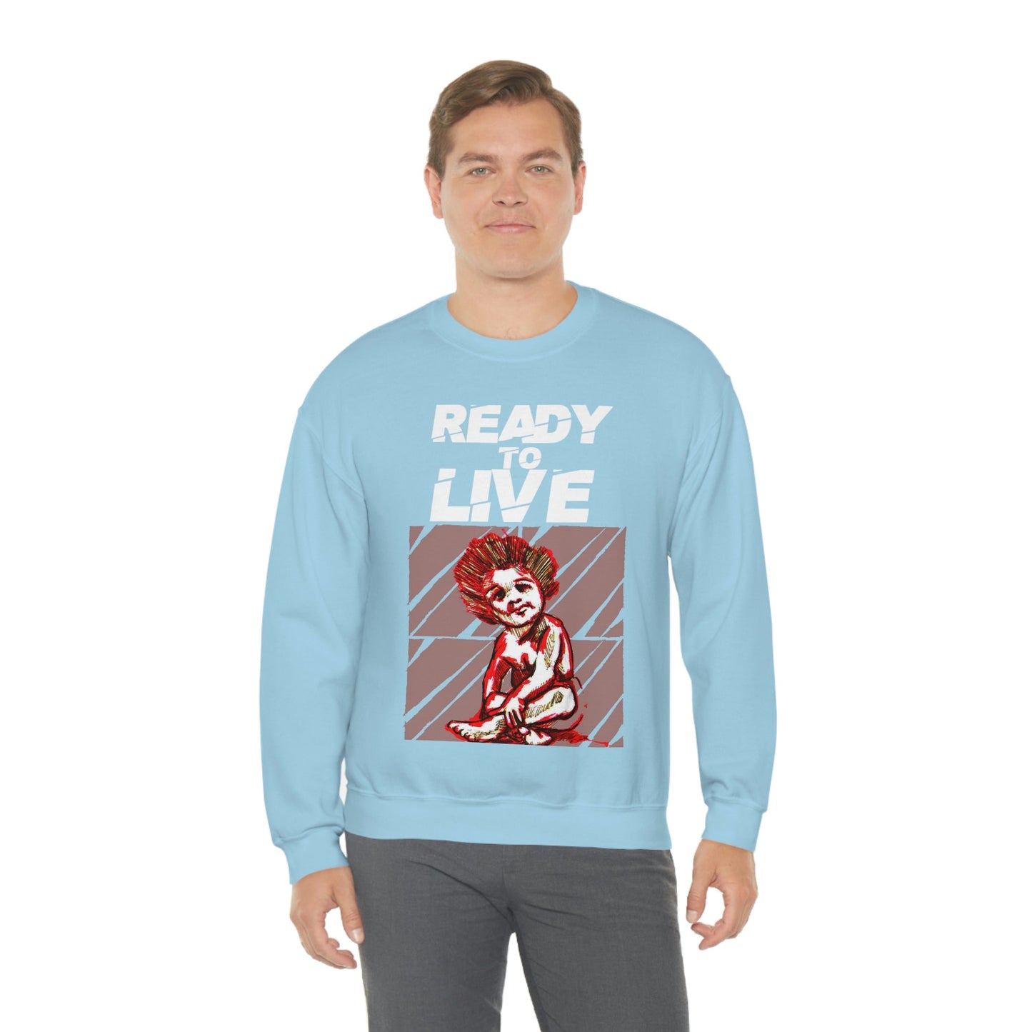 Unisex Sweater Ready to Live Printify