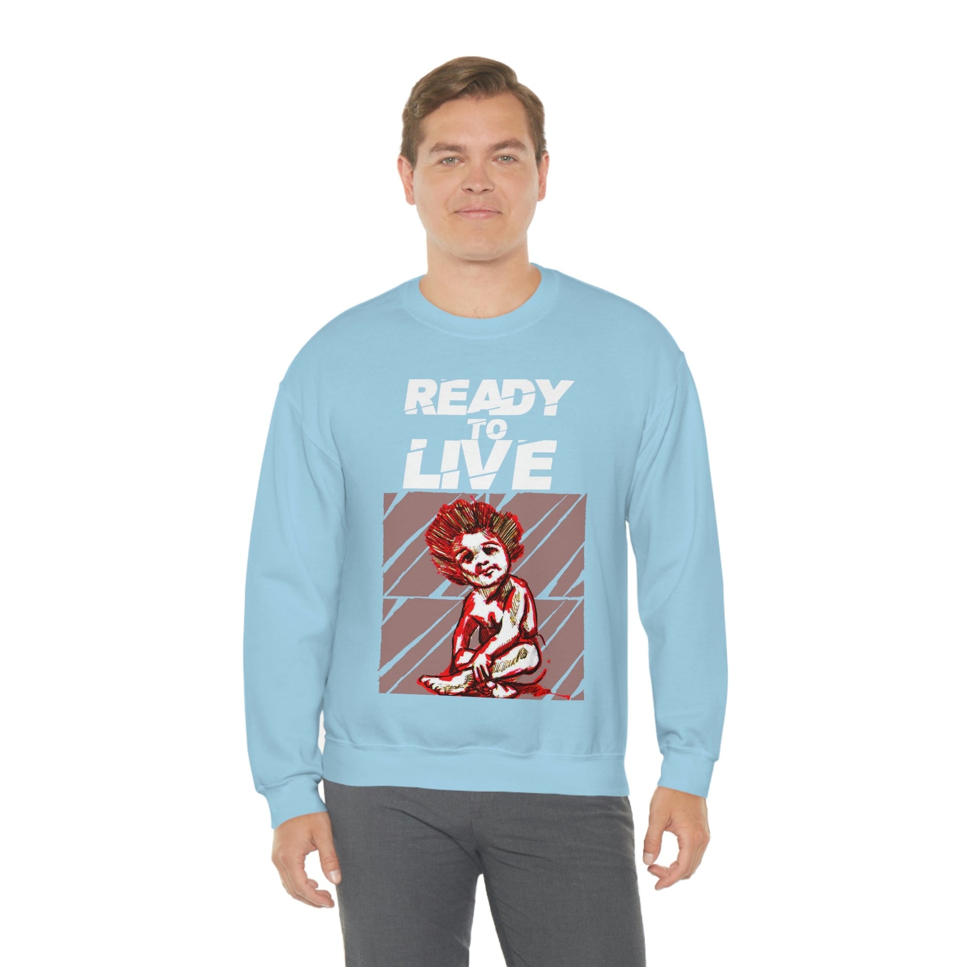 Unisex Sweater Ready to Live Printify