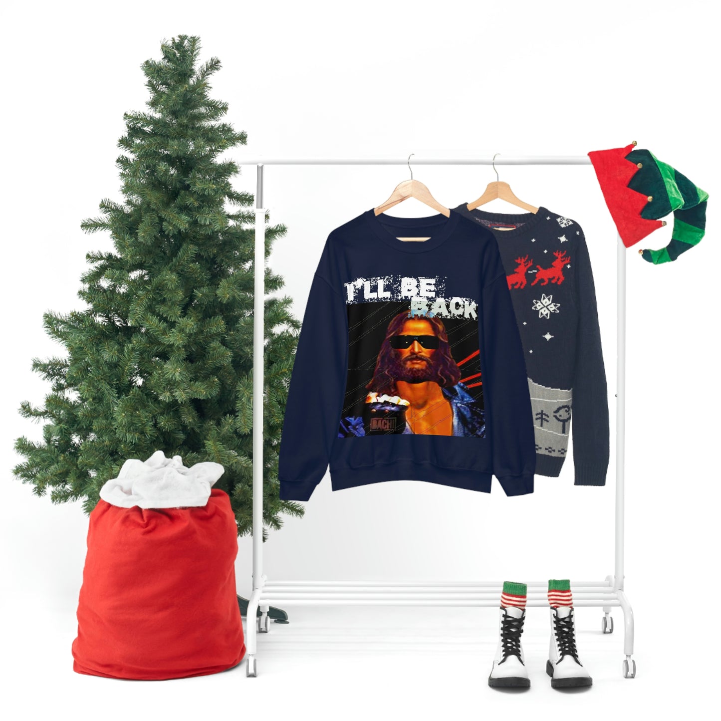 Unisex Sweatshirt Bachi Terminator Jesus