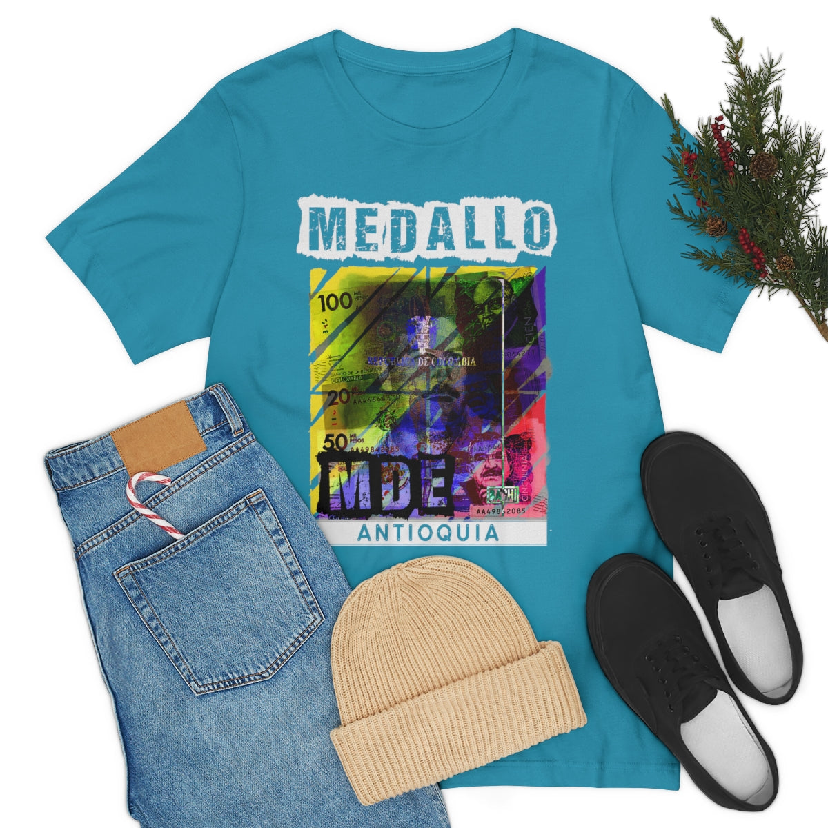 Unisex T-shirt Rep Your Country Medellin Colombia Medallo Printify