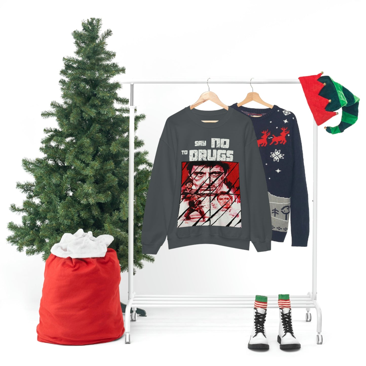 Unisex Sweater Scarface faces Printify