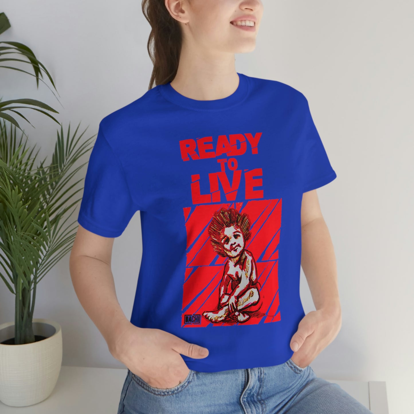 Unisex T-shirt Ready To Live In Red