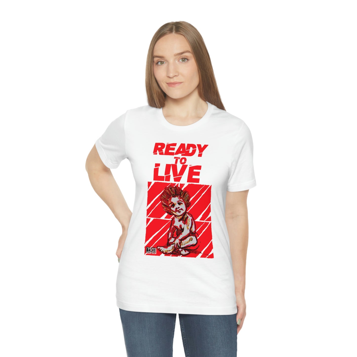 Unisex T-shirt Ready To Live In Red
