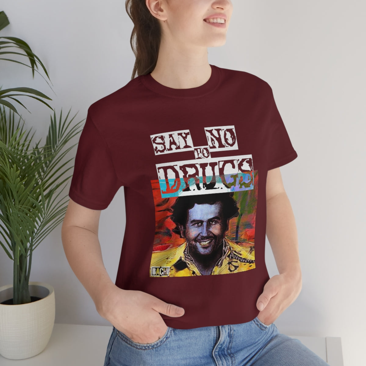Unisex T-shirt Pablo Escobar Water Paint Art - Bachi Apparel
