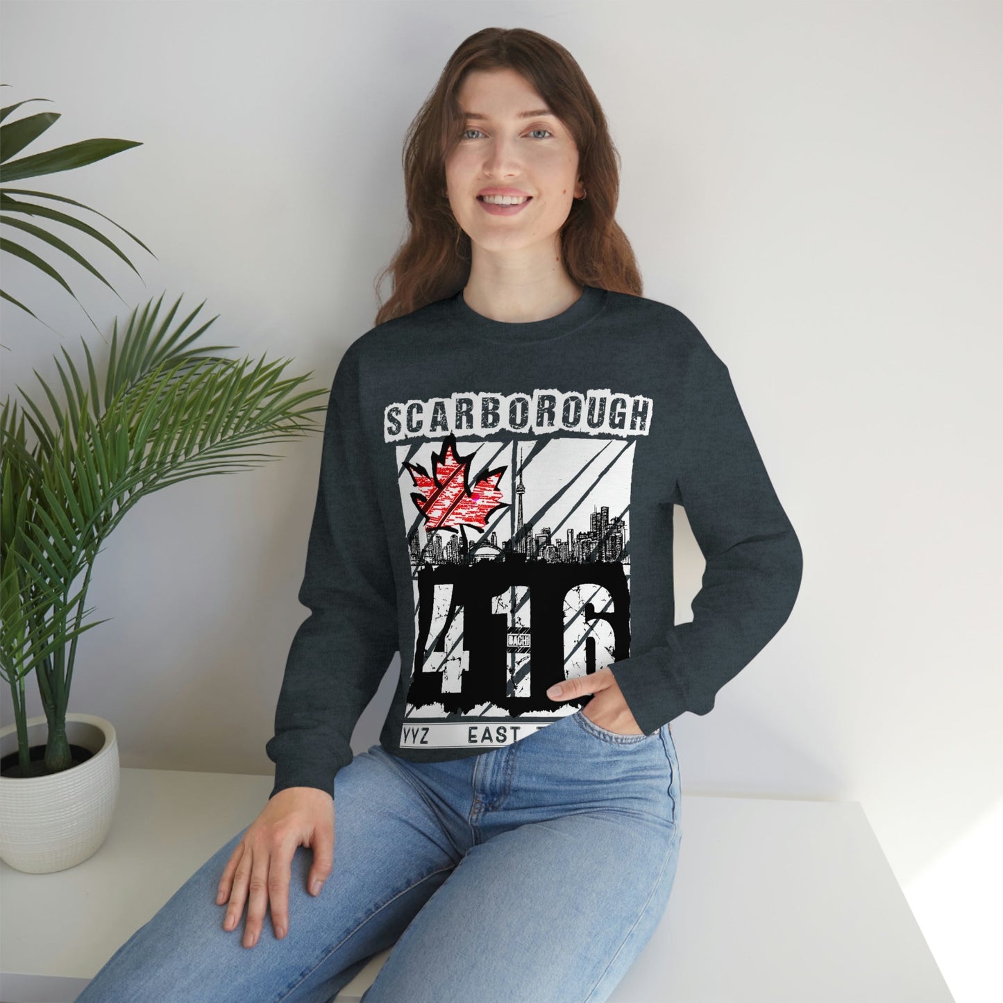 Unisex Sweatshirt Scarborough 416 Toronto Printify