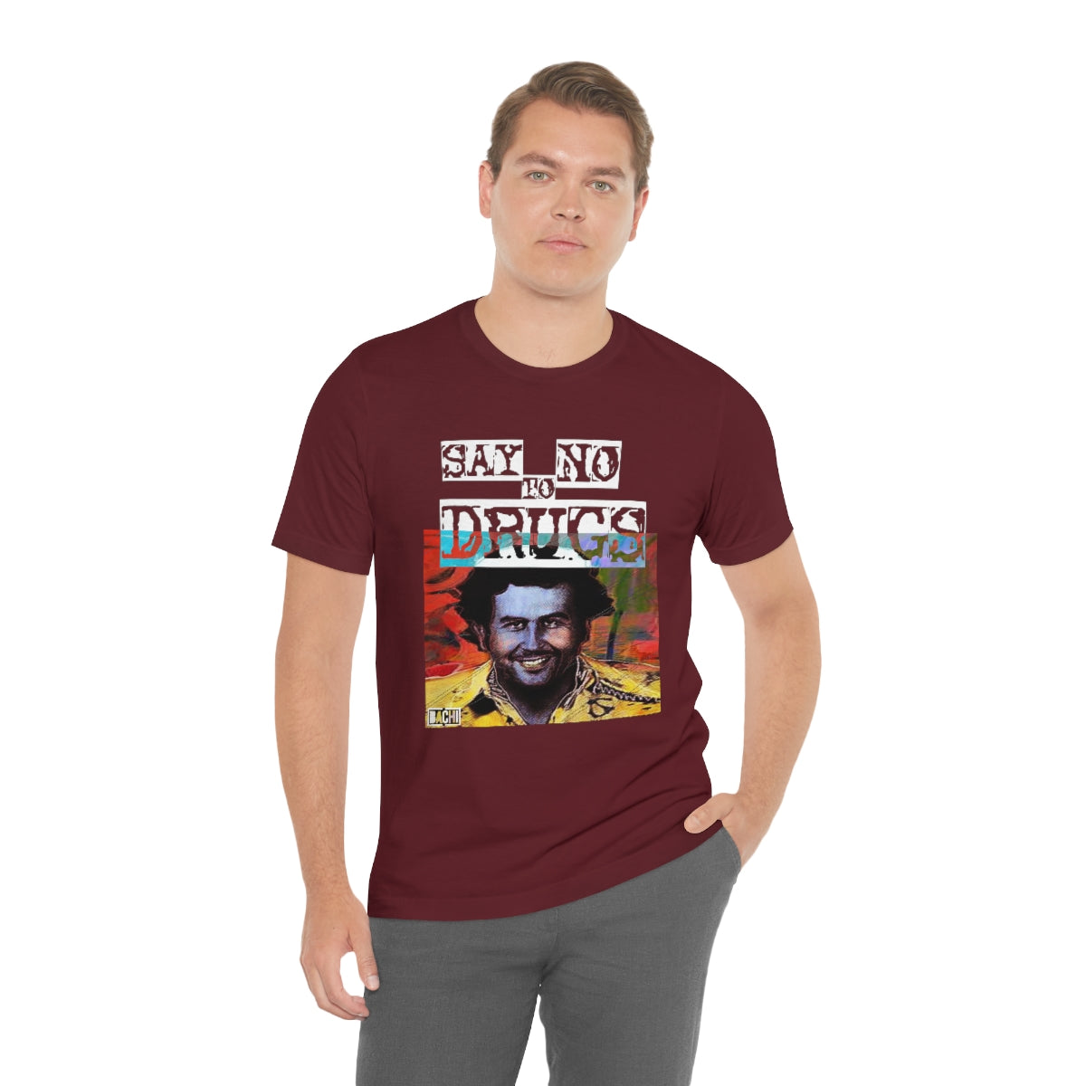 Unisex T-shirt Pablo Escobar Water Paint Art - Bachi Apparel