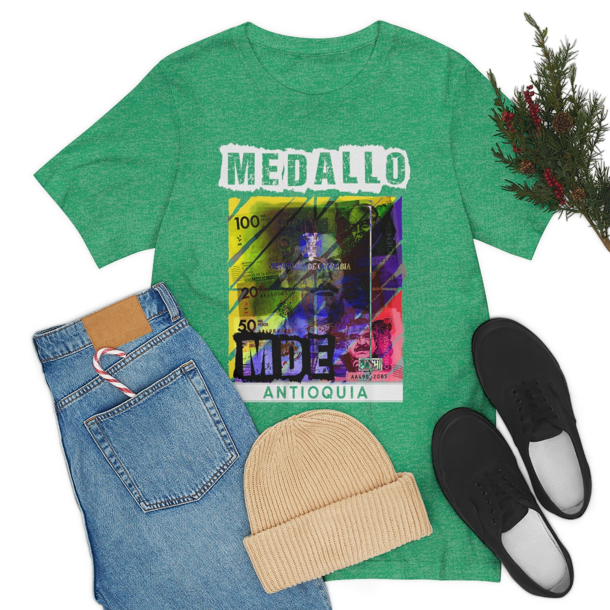 Unisex T-shirt Rep Your Country Medellin Colombia Medallo - Bachi Apparel