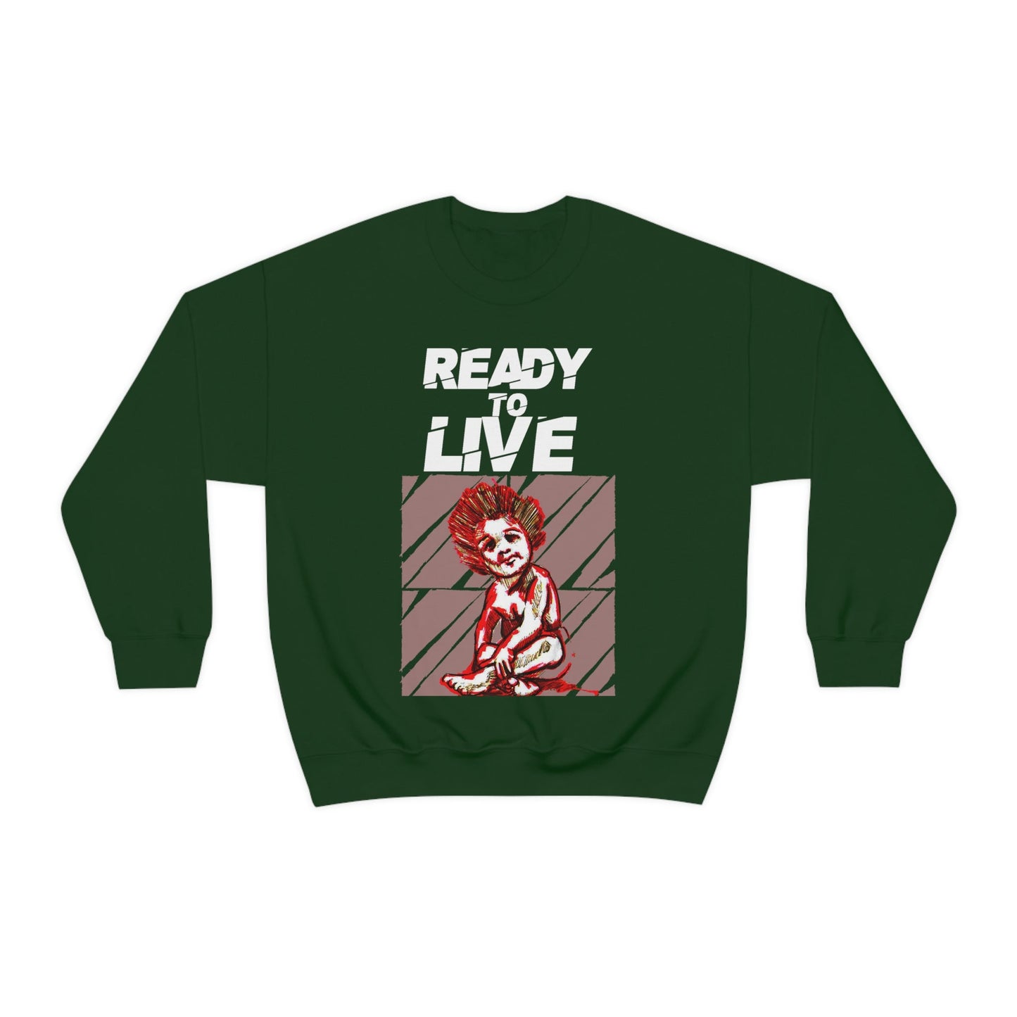 Unisex Sweater Ready to Live Printify