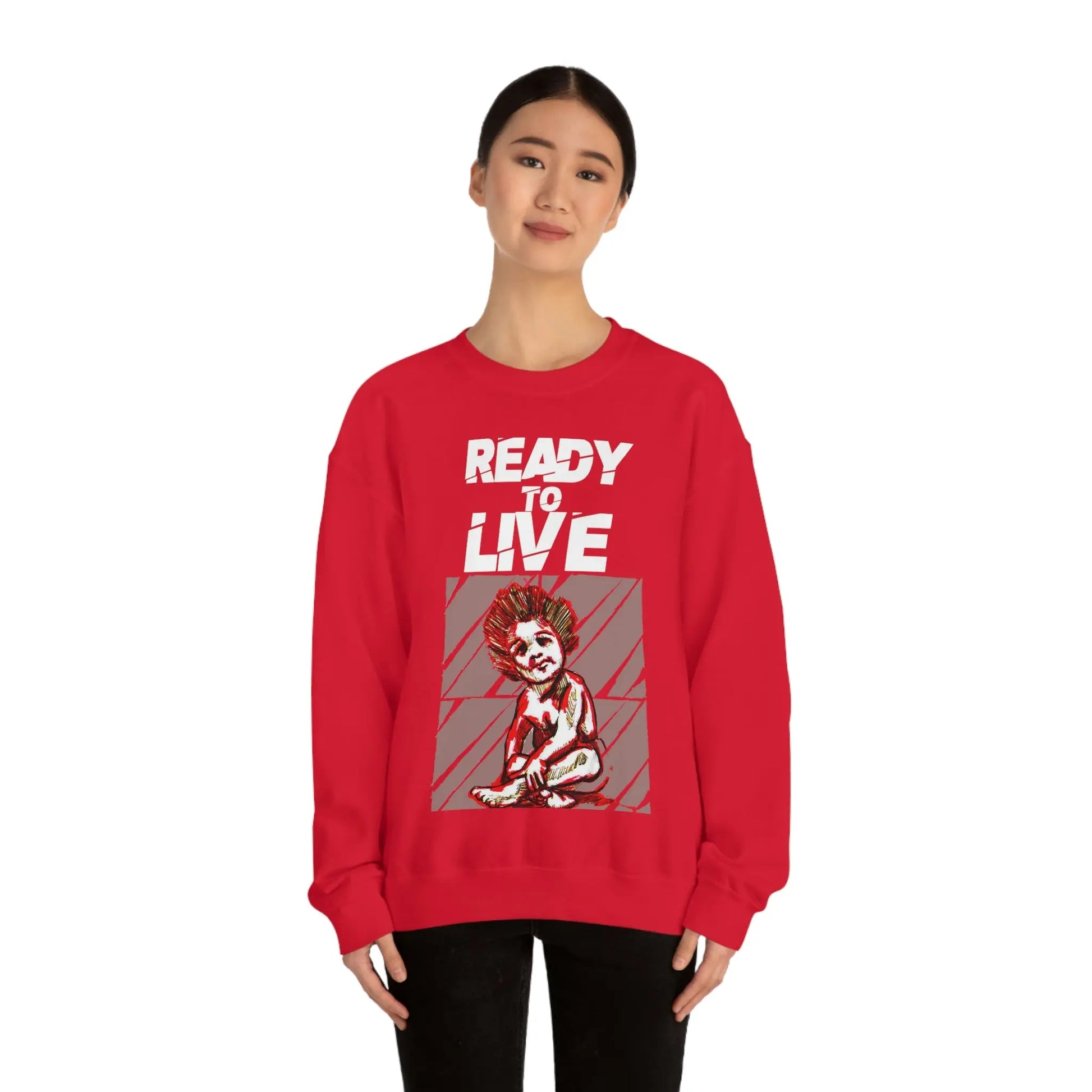 Unisex Sweater Ready to Live Printify