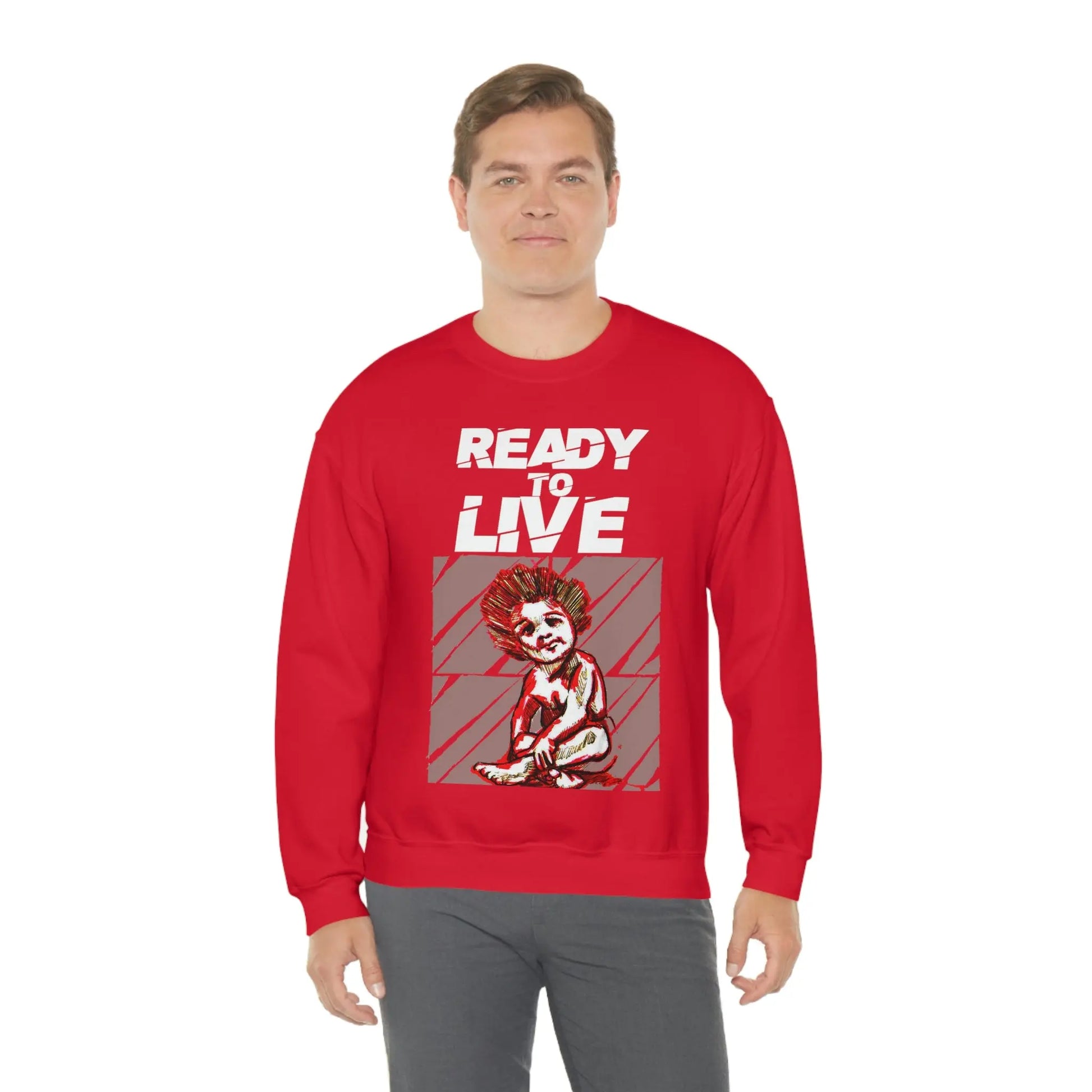 Unisex Sweater Ready to Live Printify