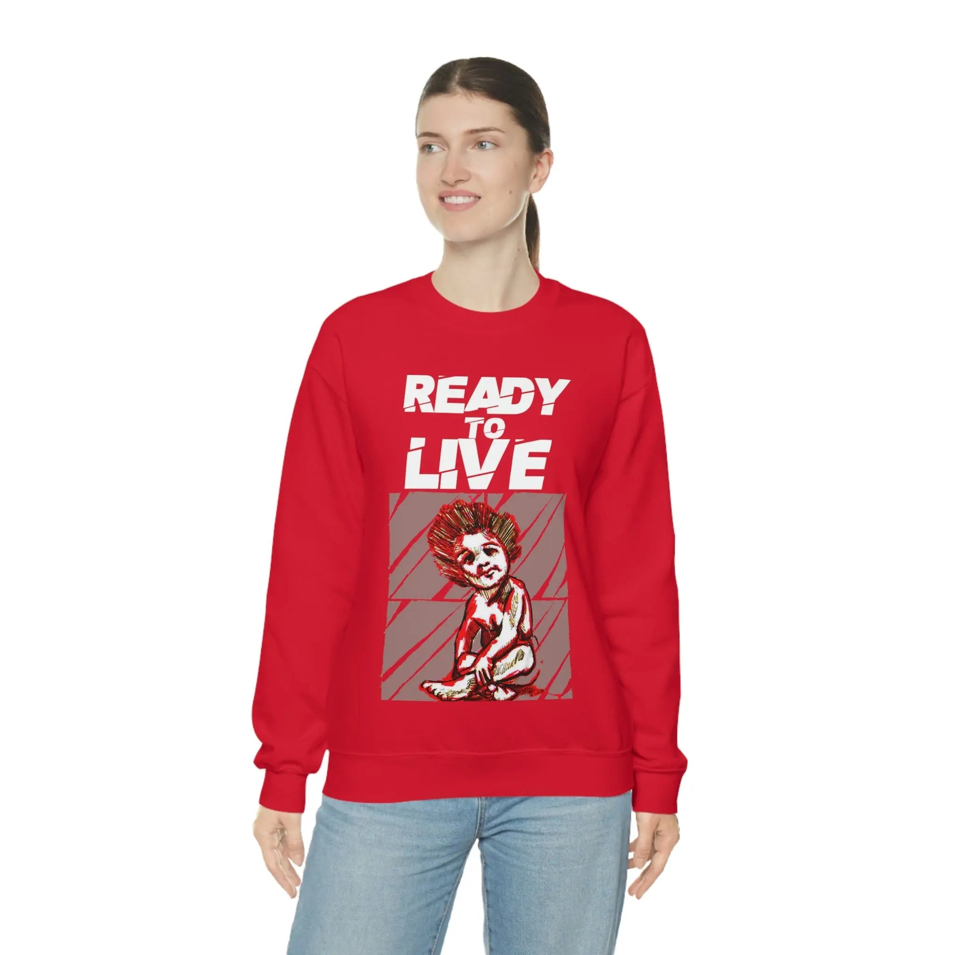 Unisex Sweater Ready to Live Printify