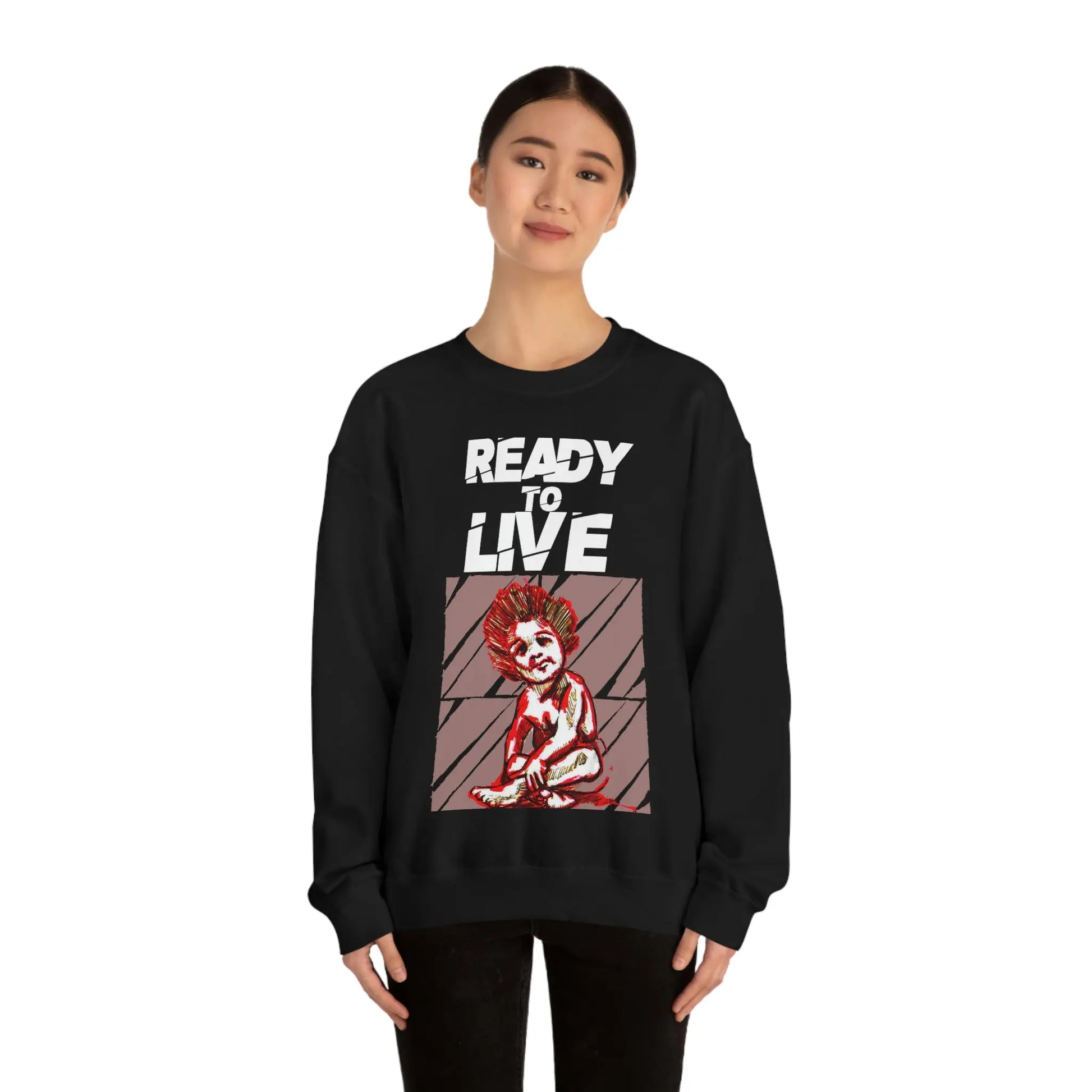 Unisex Sweater Ready to Live Printify