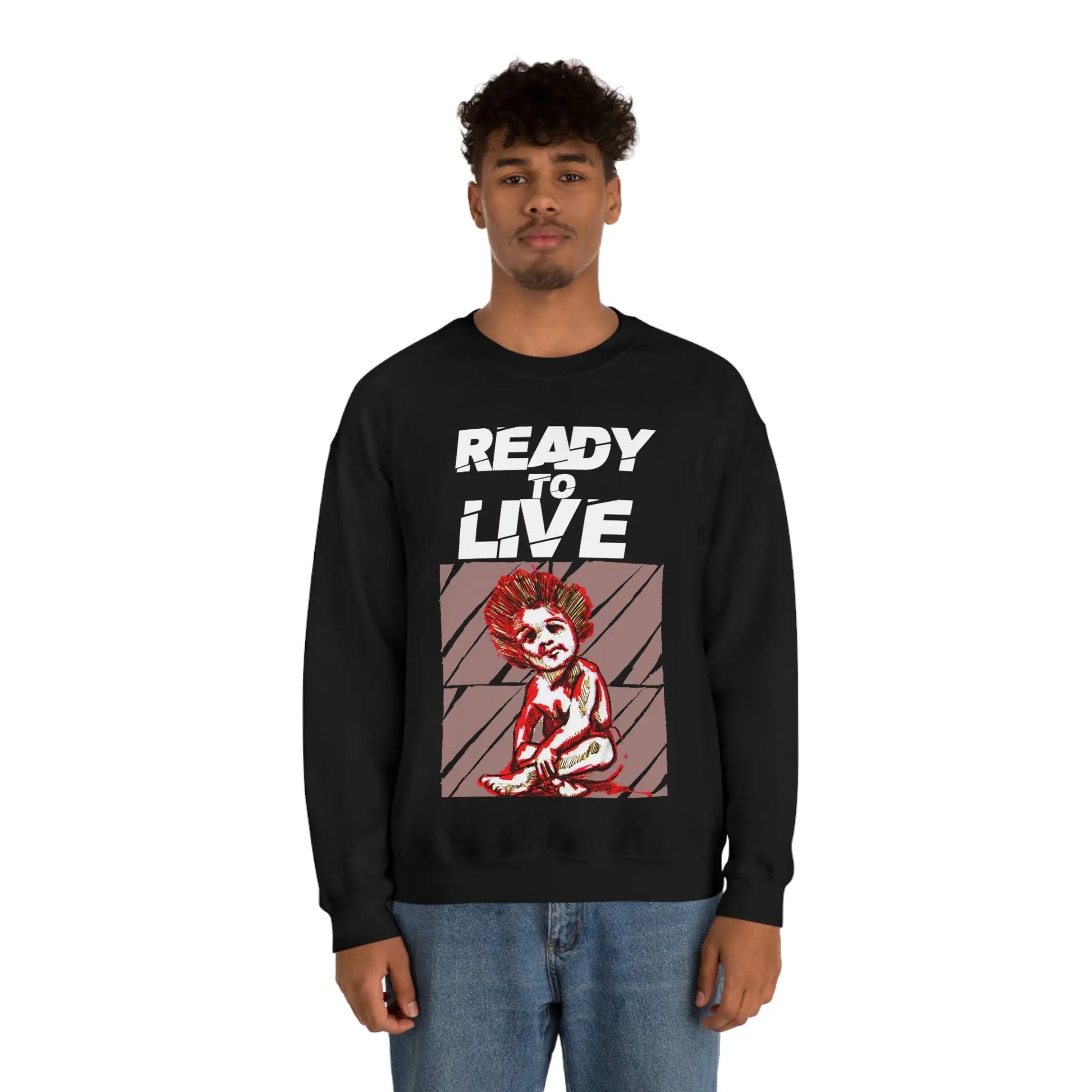 Unisex Sweater Ready to Live Printify