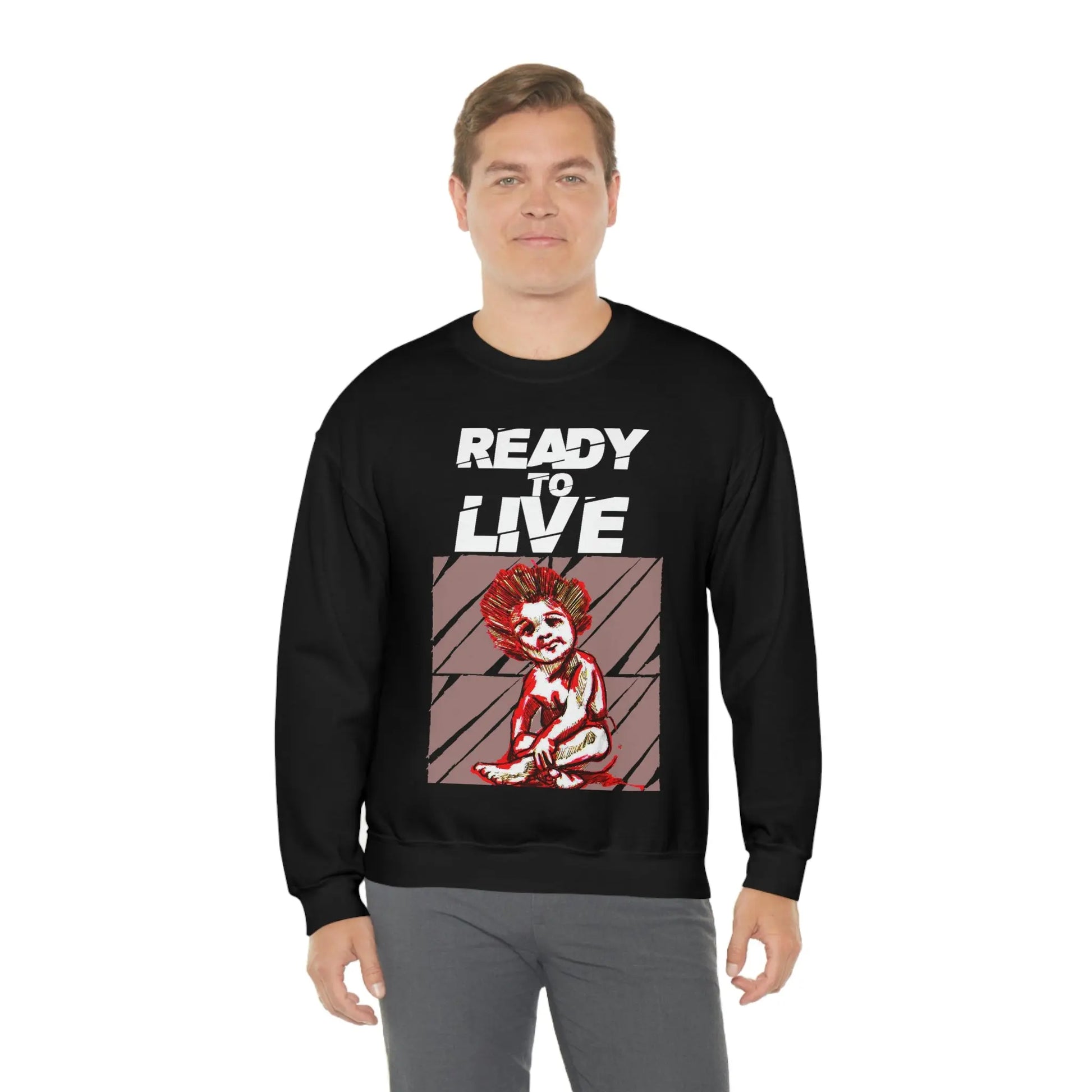 Unisex Sweater Ready to Live Printify