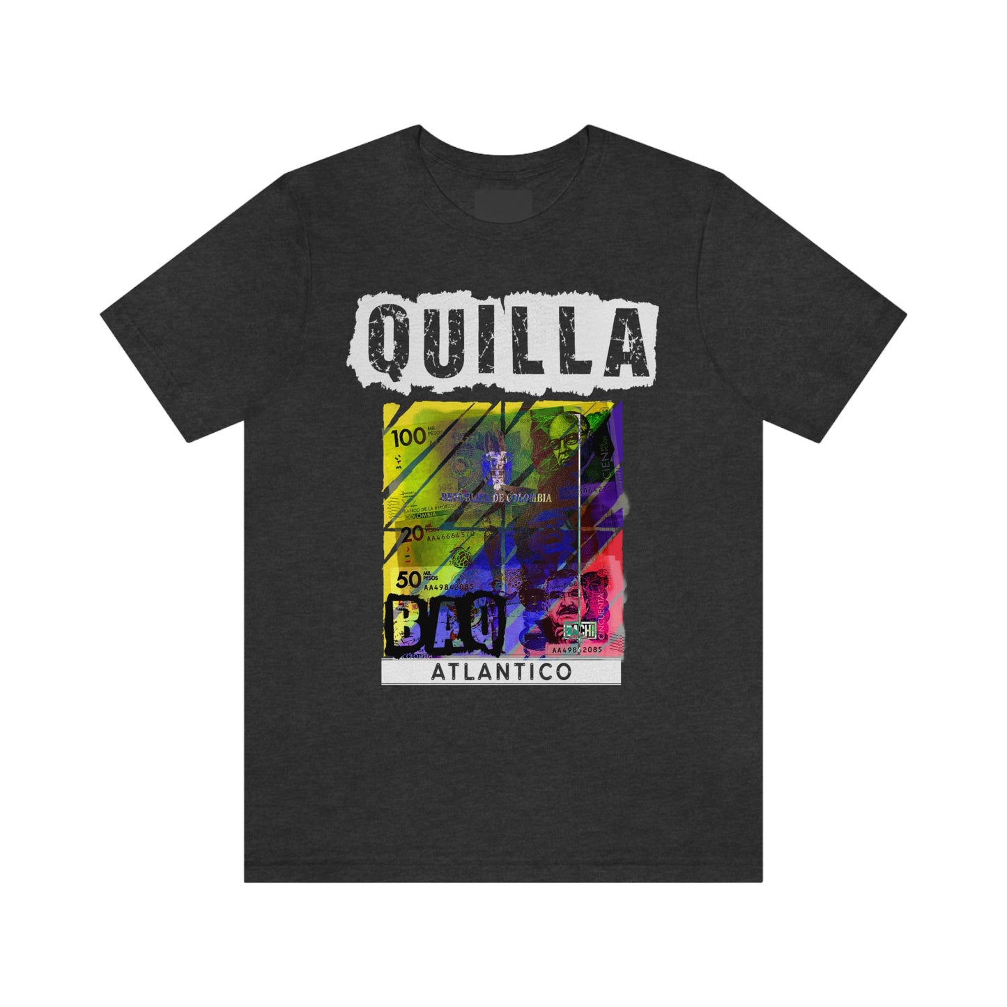 Unisex T-shirt Rep Your Country Baranquilla Quill Colombia