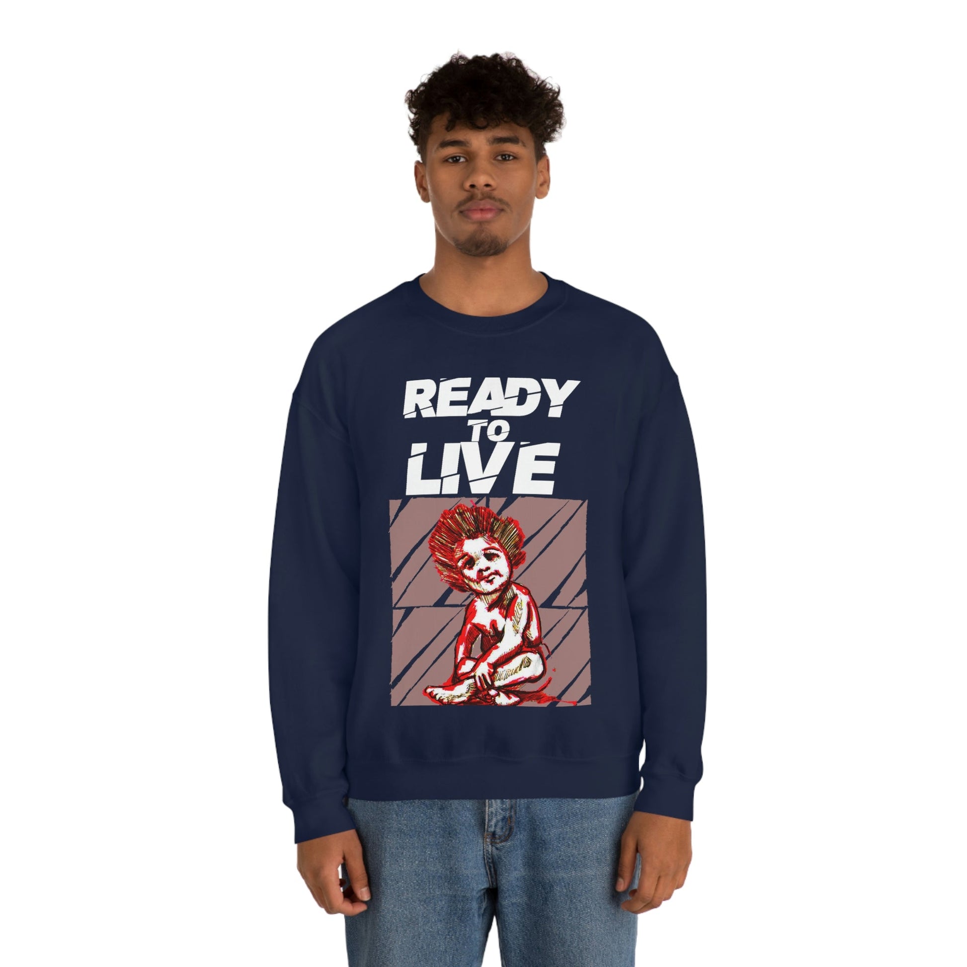 Unisex Sweater Ready to Live Printify