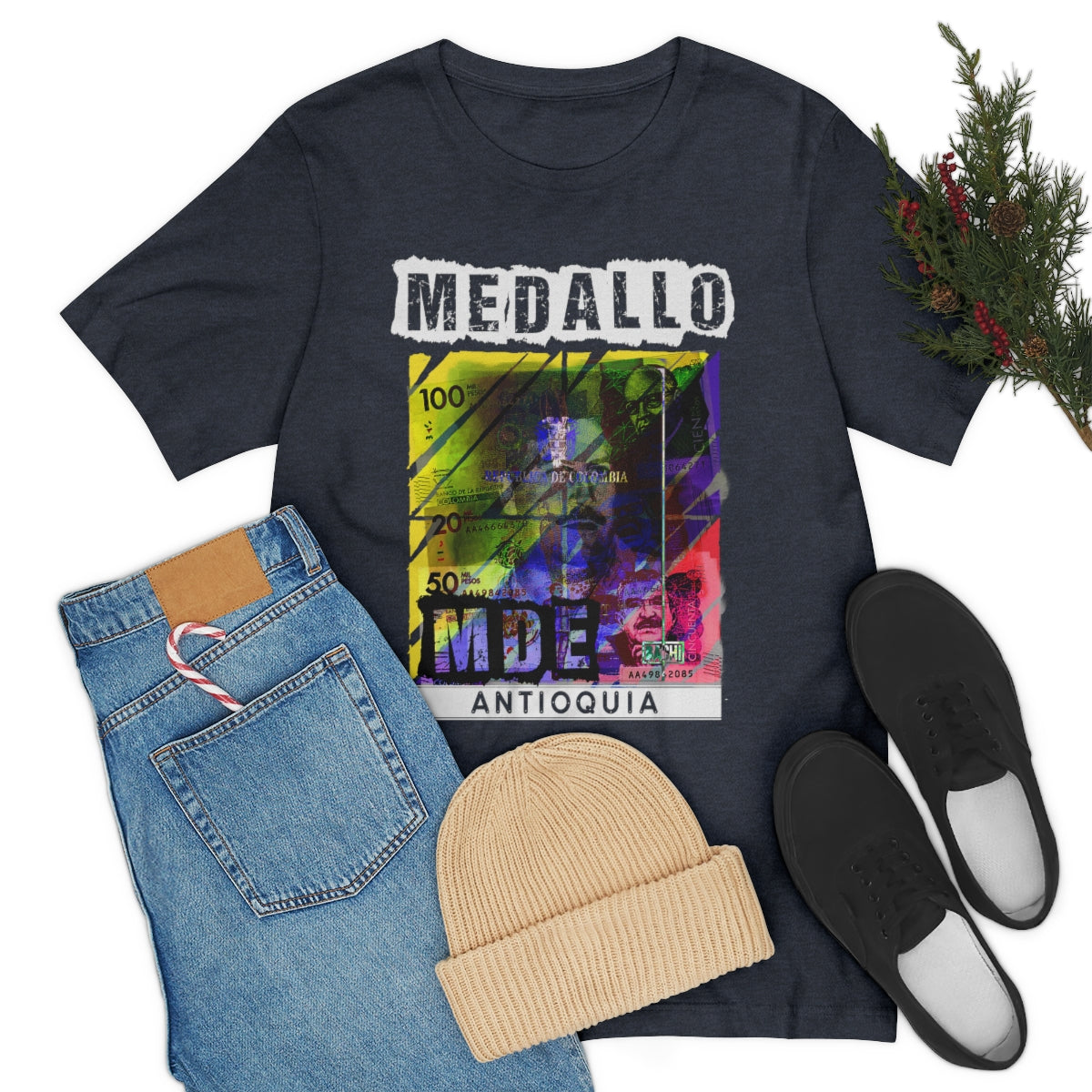 Unisex T-shirt Rep Your Country Medellin Colombia Medallo Printify