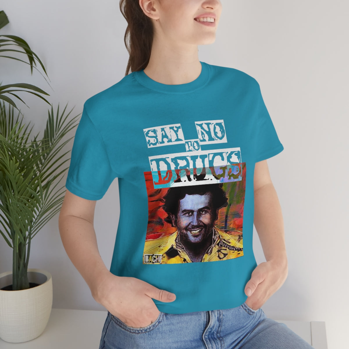Unisex T-shirt Pablo Escobar Water Paint Art - Bachi Apparel