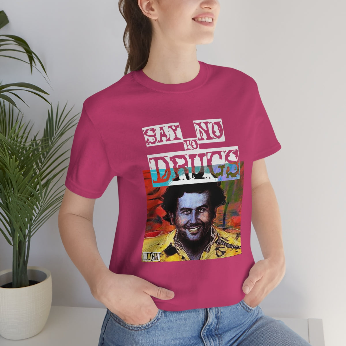 Unisex T-shirt Pablo Escobar Water Paint Art - Bachi Apparel