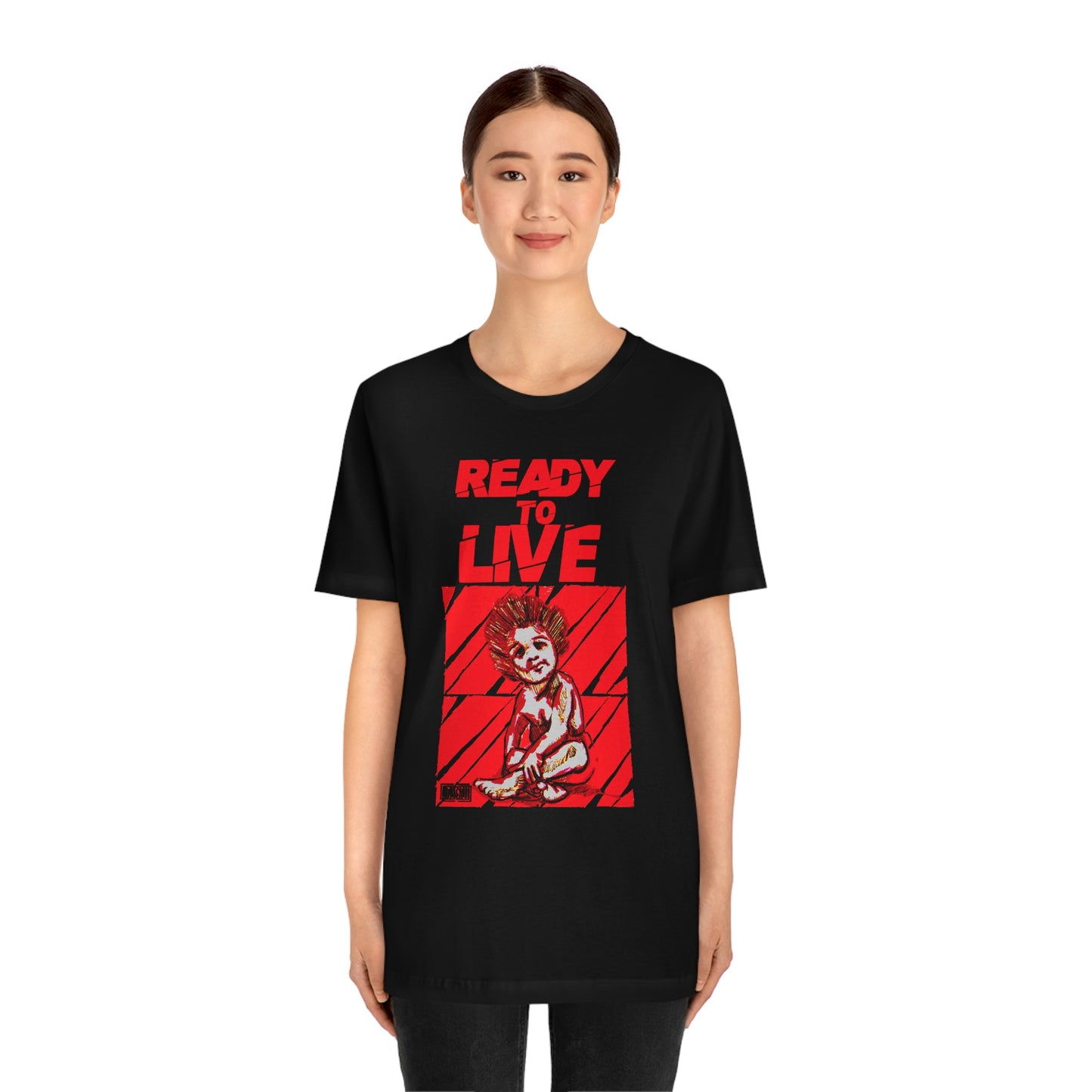 Unisex T-shirt Ready To Live In Red