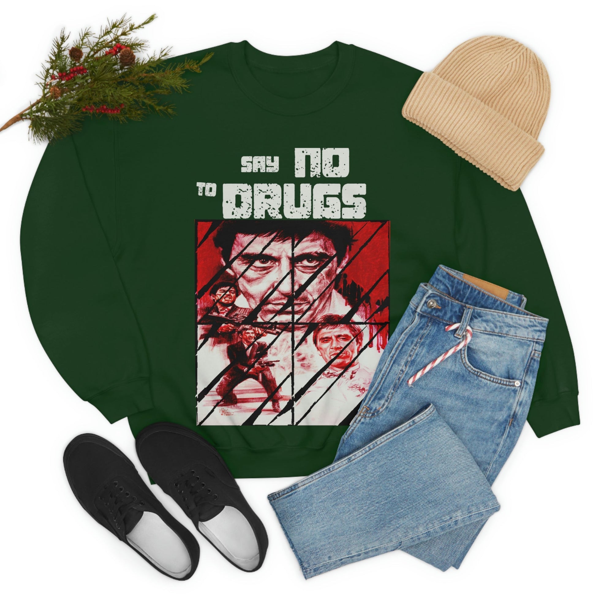 Unisex Sweater Scarface faces Printify