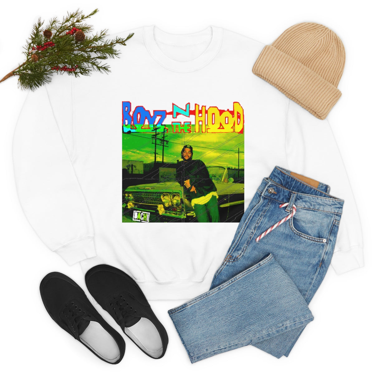 Unisex Sweater Bachi Boyz In The Hood Ice Cube Printify