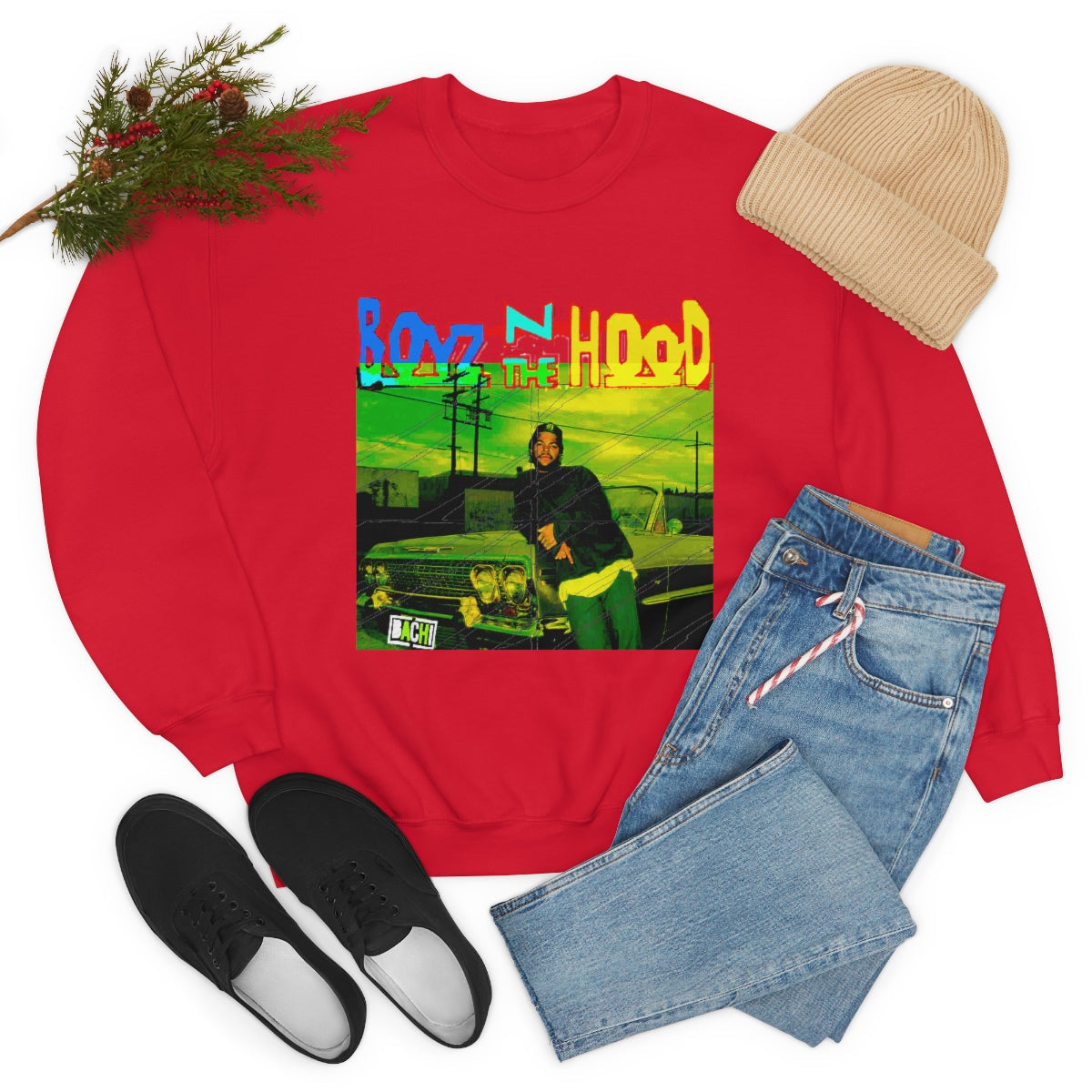 Unisex Sweater Bachi Boyz In The Hood Ice Cube Printify