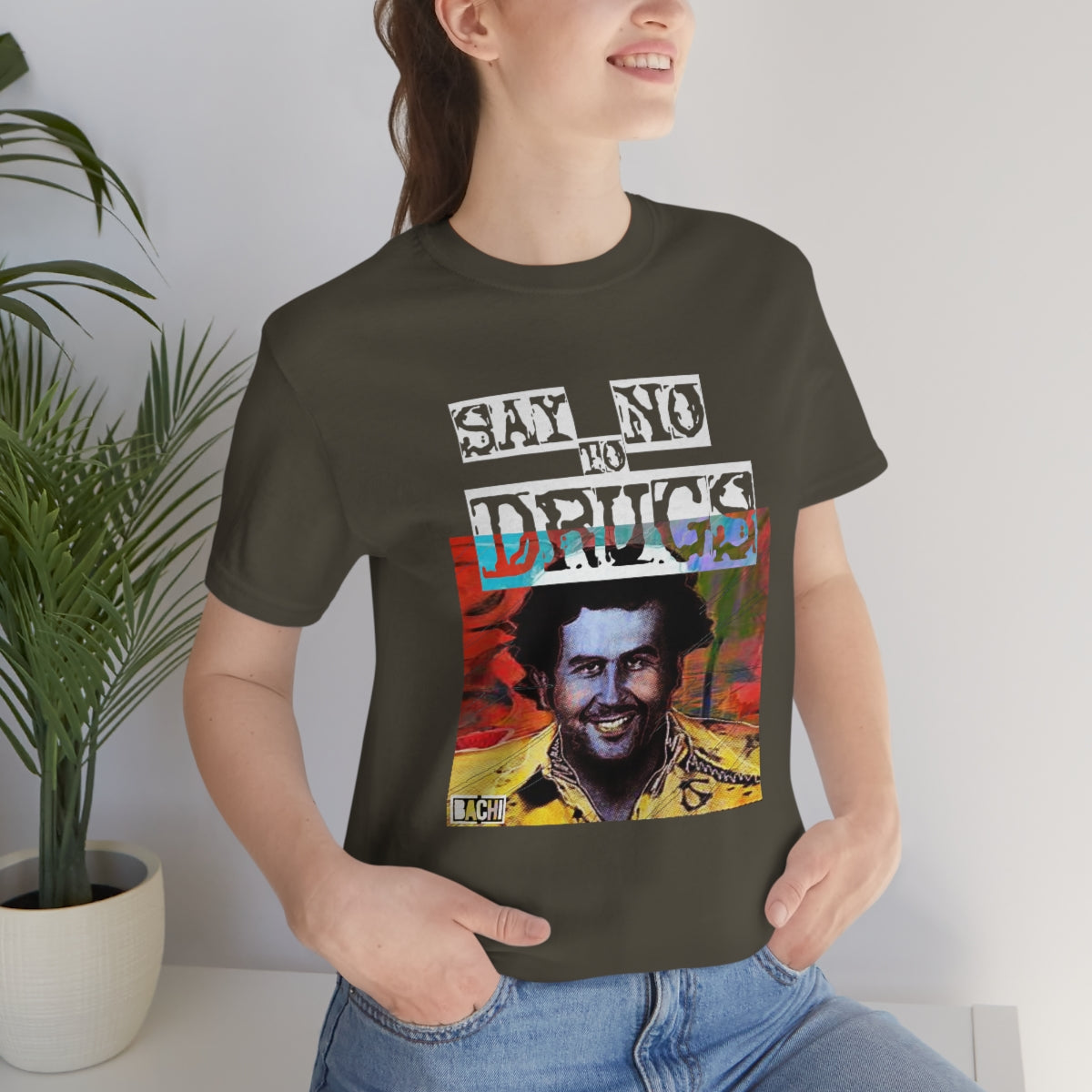Unisex T-shirt Pablo Escobar Water Paint Art - Bachi Apparel