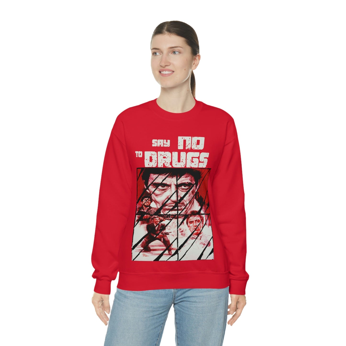 Unisex Sweater Scarface faces Printify