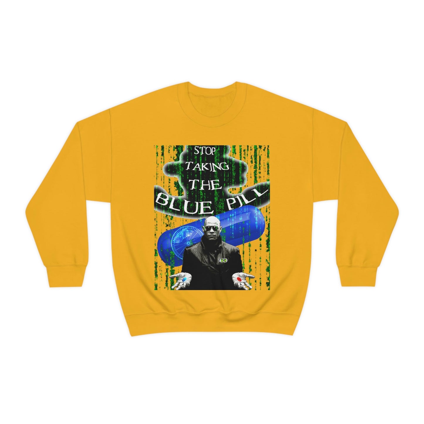 Unisex Sweatshirt Matrix Blue Pill Printify