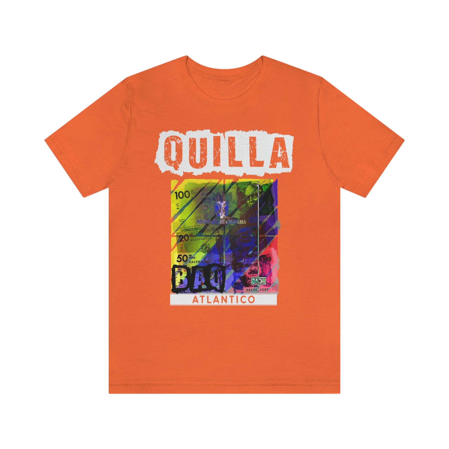 Unisex T-shirt Rep Your Country Baranquilla Quill Colombia