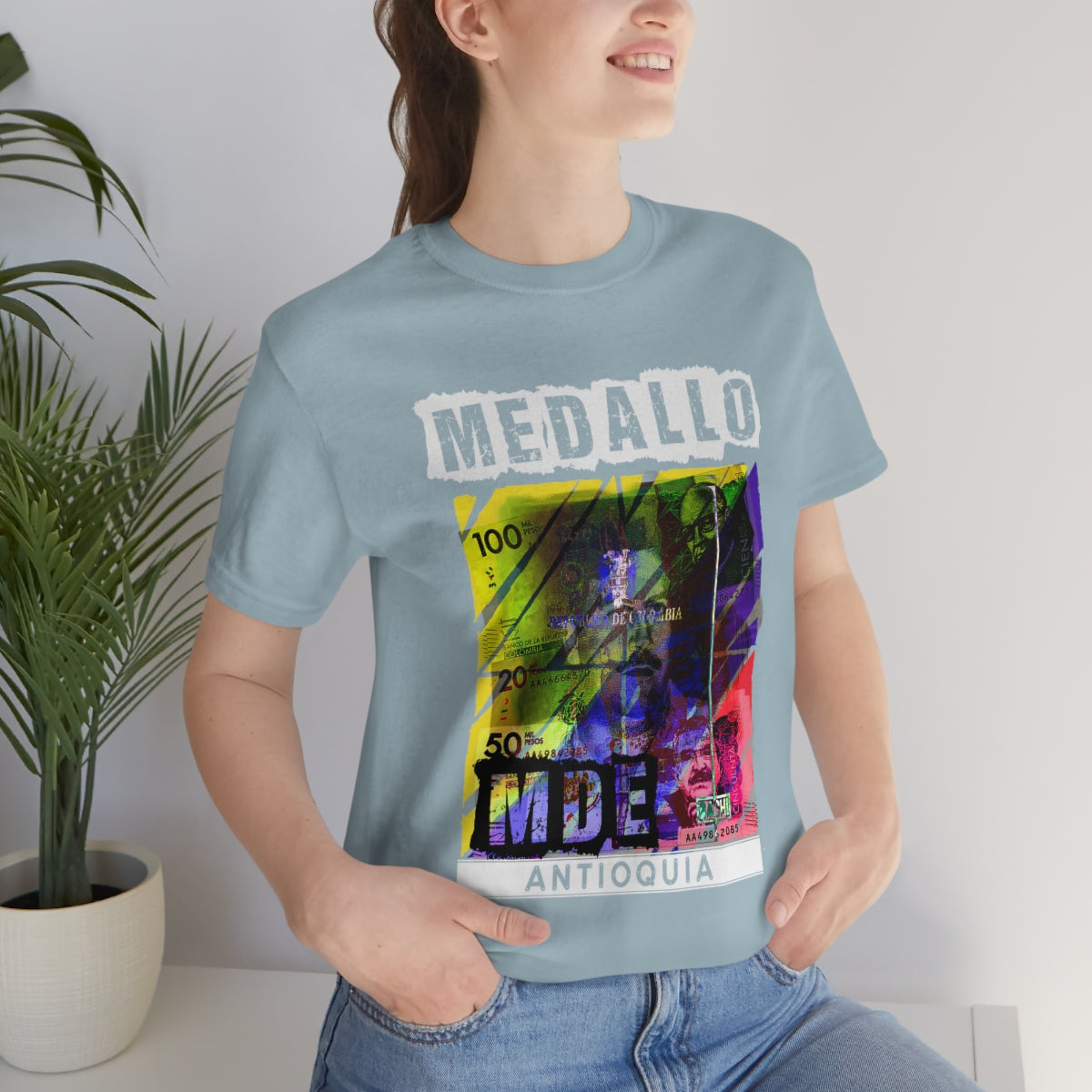 Unisex T-shirt Rep Your Country Medellin Colombia Medallo Printify
