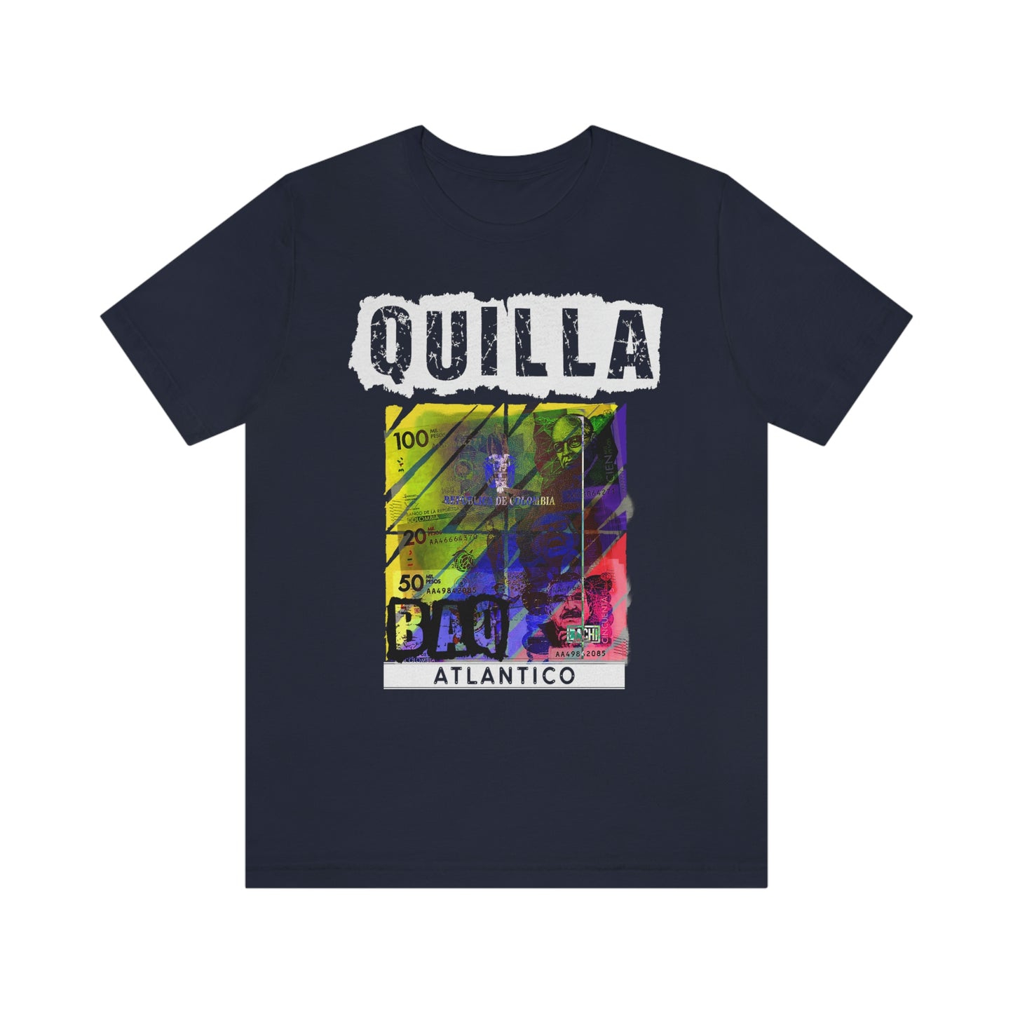 Unisex T-shirt Rep Your Country Baranquilla Quill Colombia