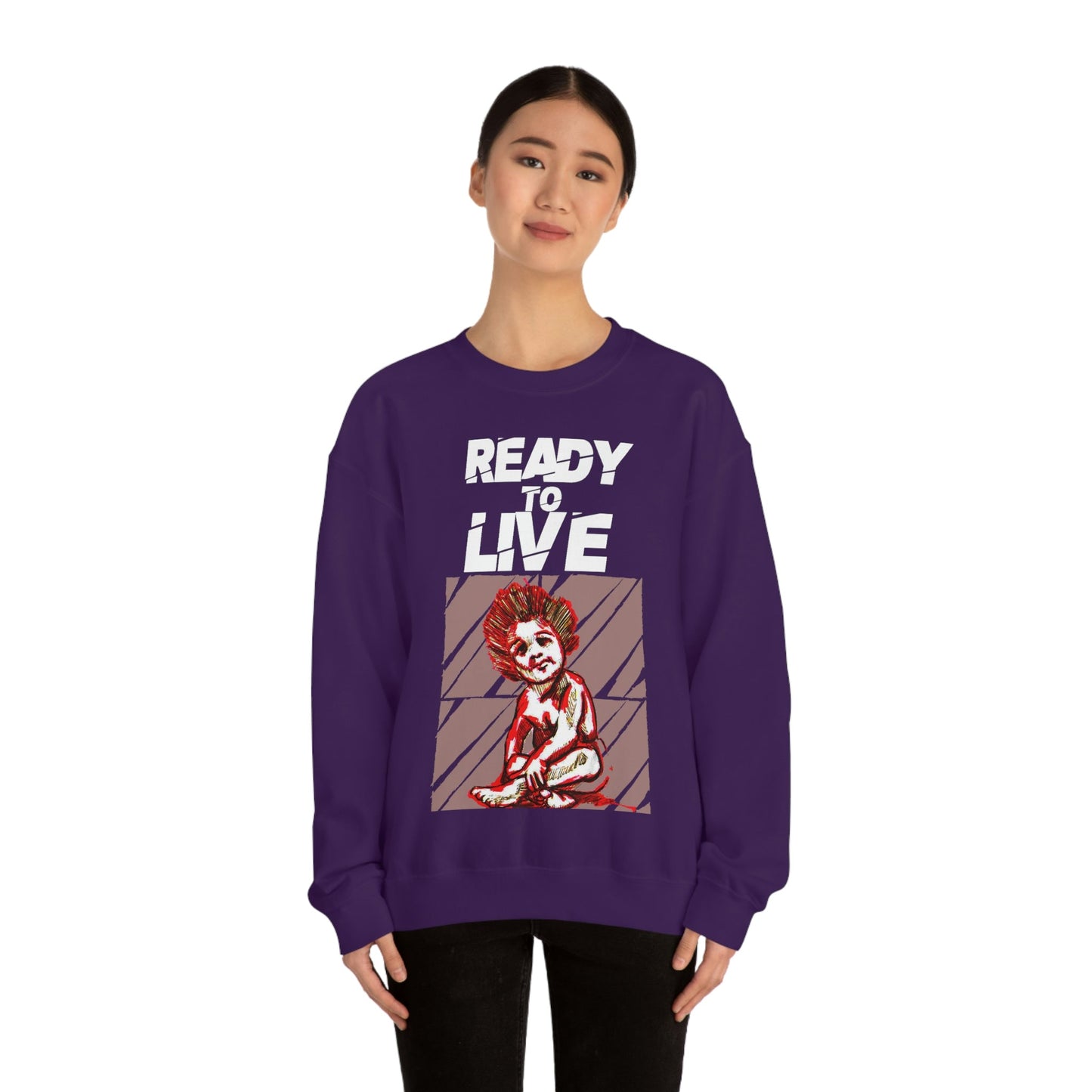 Unisex Sweater Ready to Live Printify