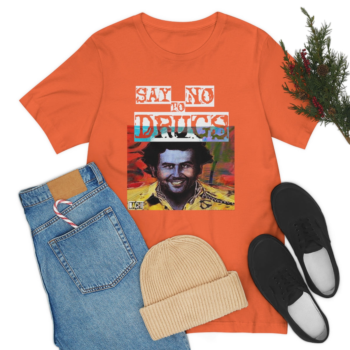 Unisex T-shirt Pablo Escobar Water Paint Art - Bachi Apparel