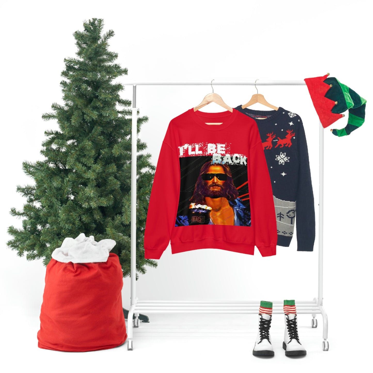 Unisex Sweatshirt Bachi Terminator Jesus