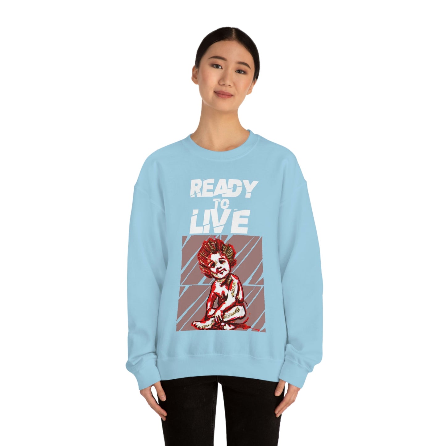 Unisex Sweater Ready to Live Printify