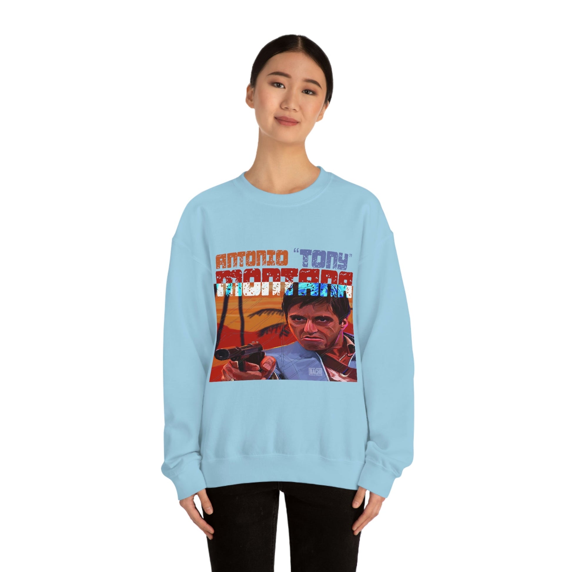 Unisex Sweatshirt Antonio Tony Montana Scarface Printify