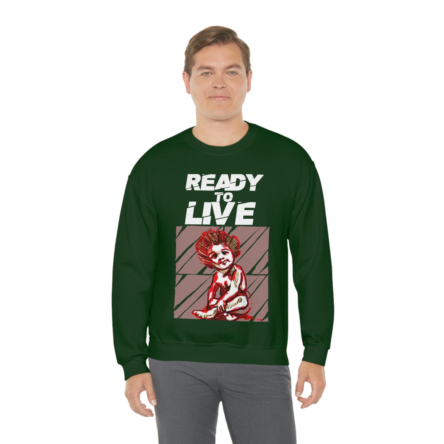 Unisex Sweater Ready to Live Printify