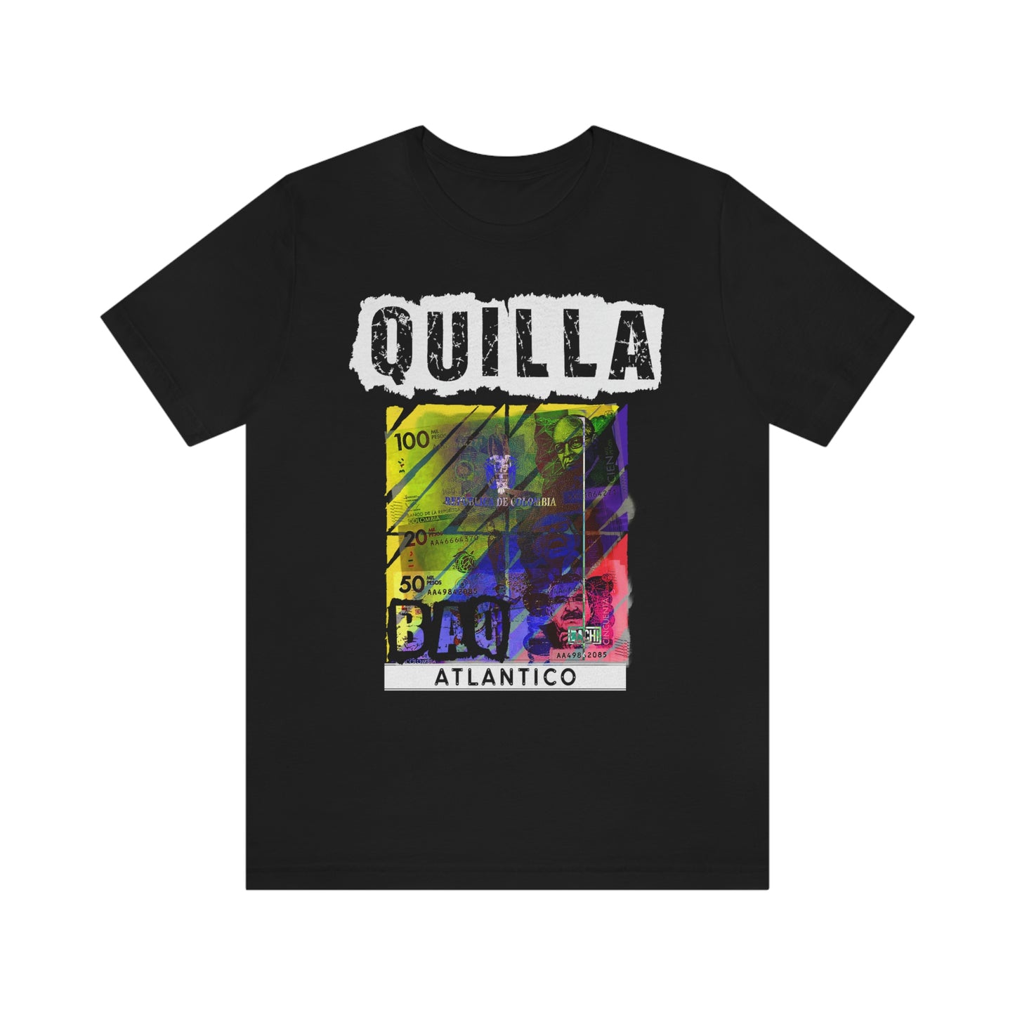 Unisex T-shirt Rep Your Country Baranquilla Quill Colombia