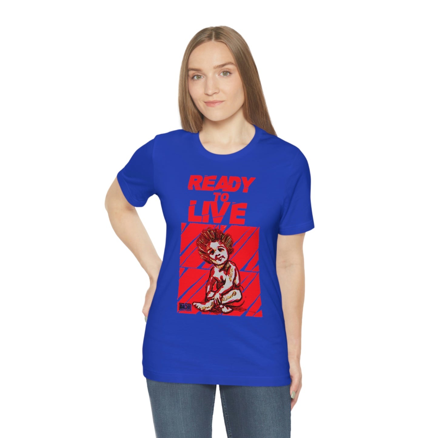 Unisex T-shirt Ready To Live In Red
