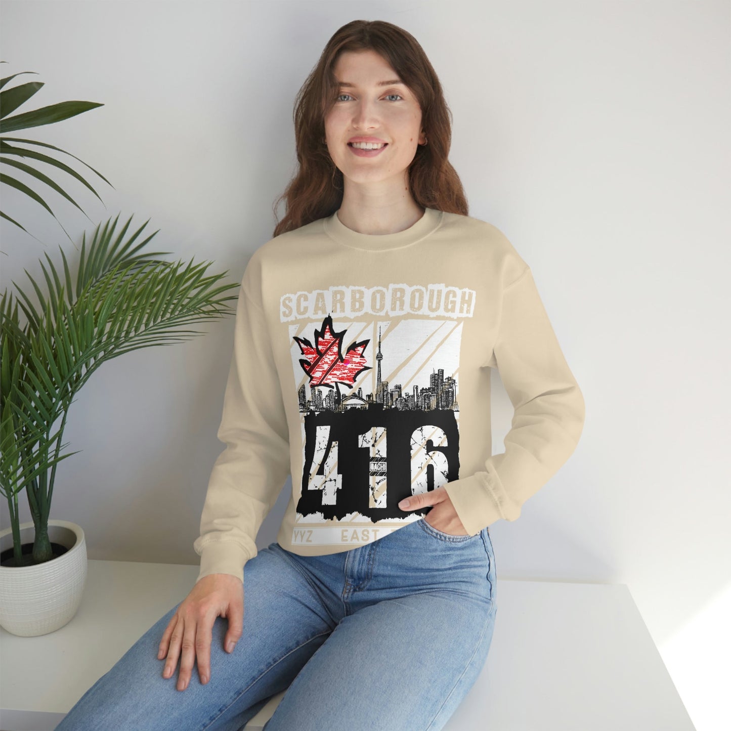 Unisex Sweatshirt Scarborough 416 Toronto Printify