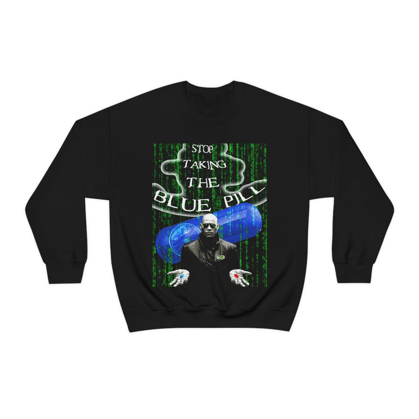 Unisex Sweatshirt Matrix Blue Pill Printify
