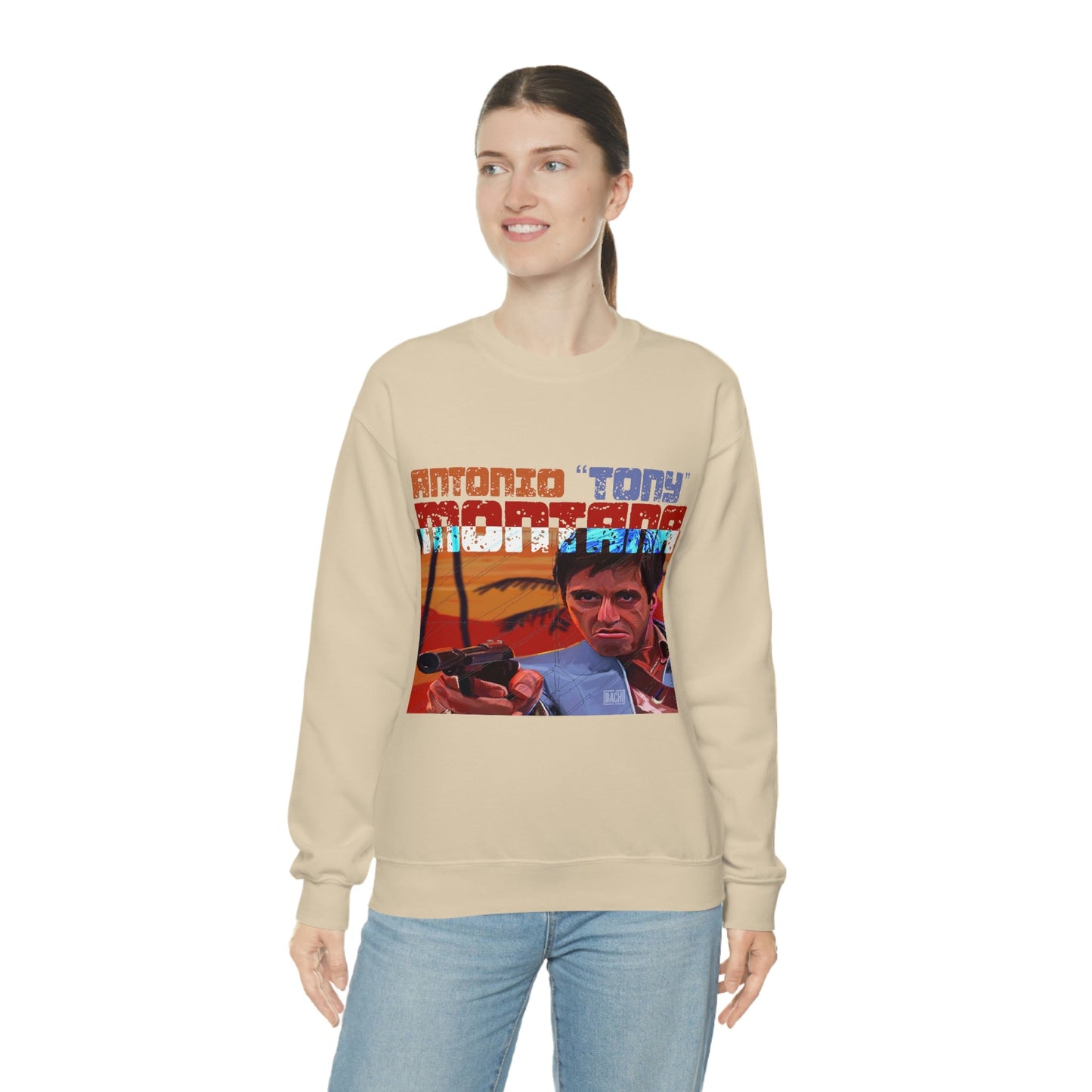 Unisex Sweatshirt Antonio Tony Montana Scarface Printify