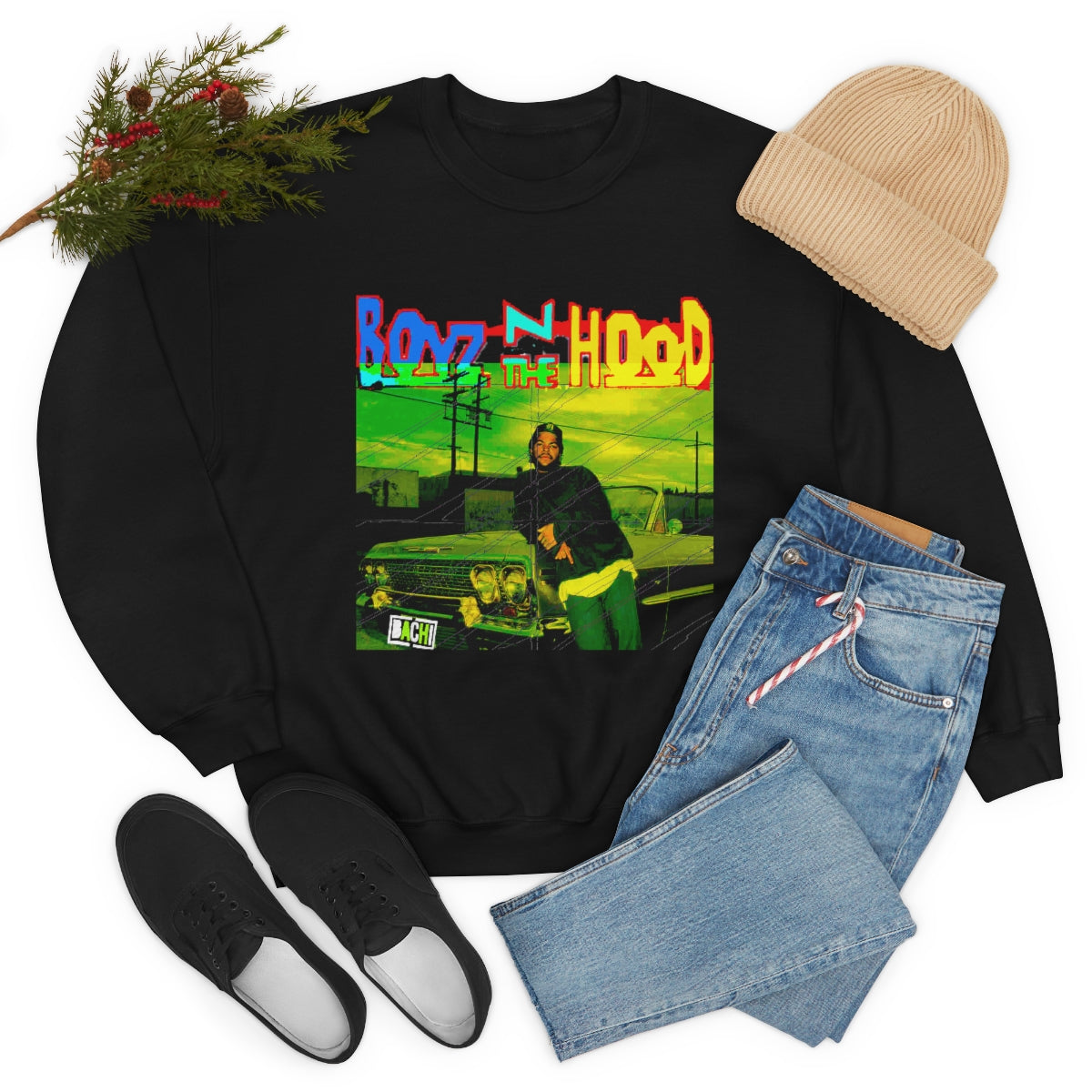 Unisex Sweater Bachi Boyz In The Hood Ice Cube Printify
