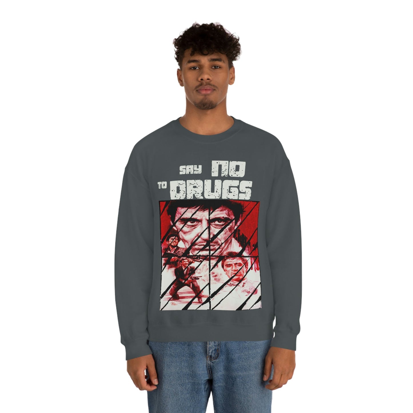 Unisex Sweater Scarface faces Printify