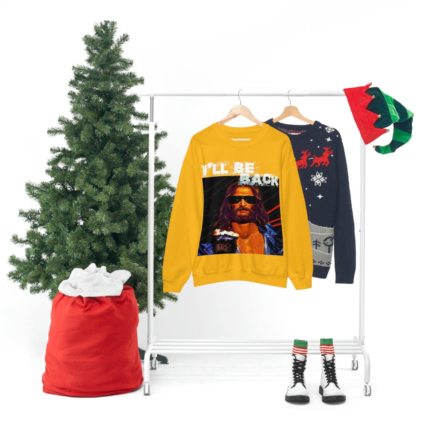Unisex Sweatshirt Bachi Terminator Jesus